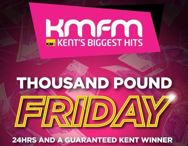 kmfm's monthly competition 'Thousand Pound Friday' sees listeners enter via text and online to win the prize