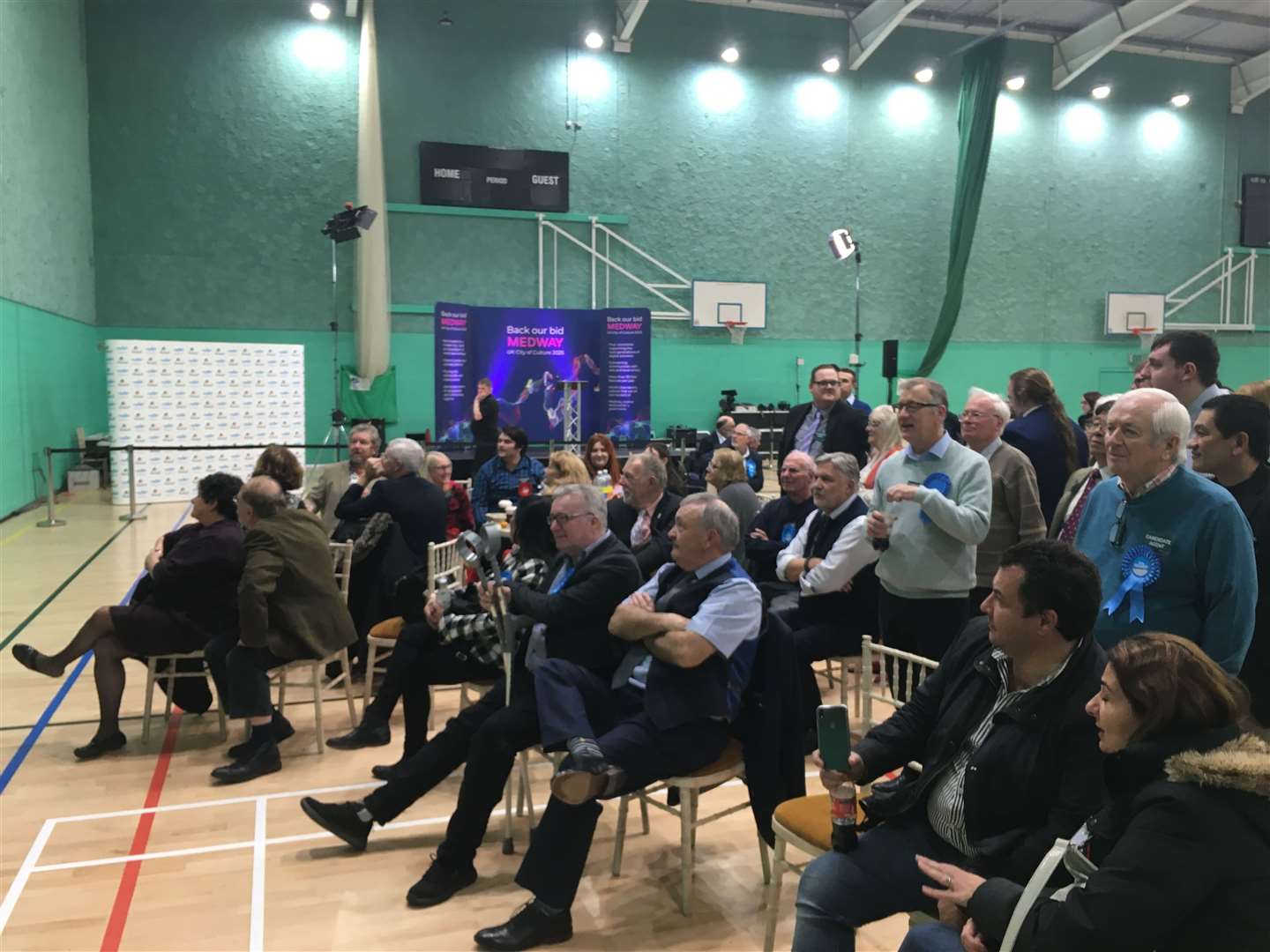 Huge cheers went up as Labour supporters watched the result in Canterbury with Rosie Duffield retaining her seat - the only bright moment for the party in the county