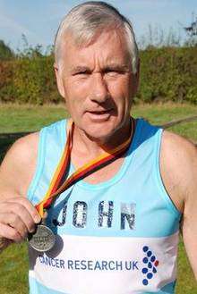 John Harley, from Tonbridge Athletic Club, after the Berlin marathon