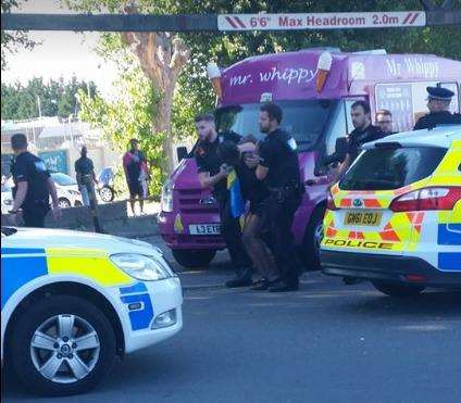 Three women have been arrested after a brawl in Gillingham