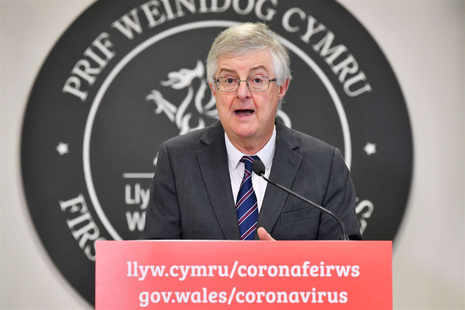 First Minister Mark Drakeford said coronavirus cases are creeping up once more, following the two-week firebreak last month (PA)