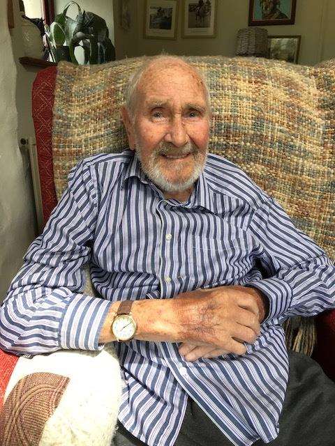 Ian Kerr-Bonner, 94, is flying in to Maidstone for the funeral of Des Page