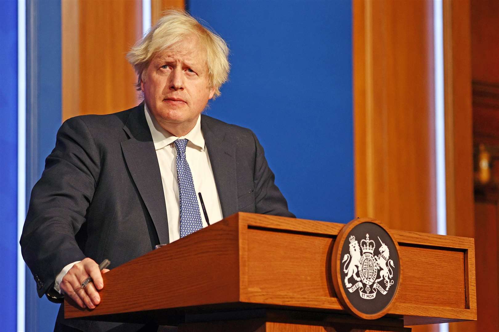 Boris Johnson will review the latest Covid data today. Pic: PA