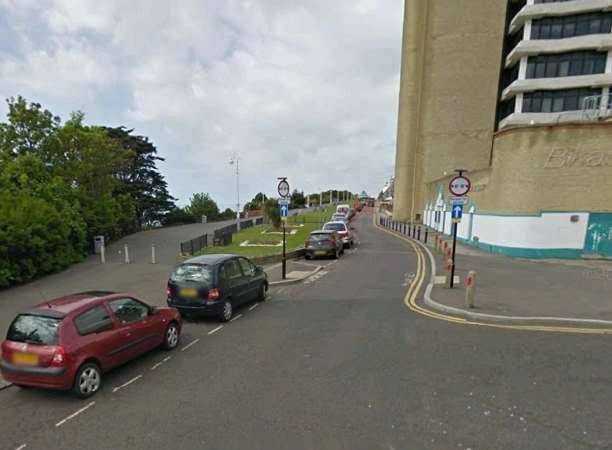 A picture taken in 2009 before Folkestone's memorial arch was built. Picture: Google Street View