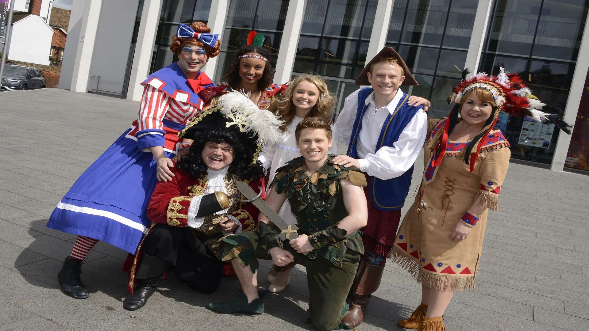 The cast of Peter Pan at The Marlowe Theatre