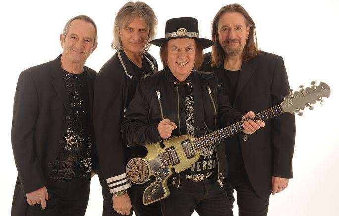 Glam rock band Slade will perform a Christmas concert at Dreamland in Margate this December. Picture: Supplied by MP Promotions