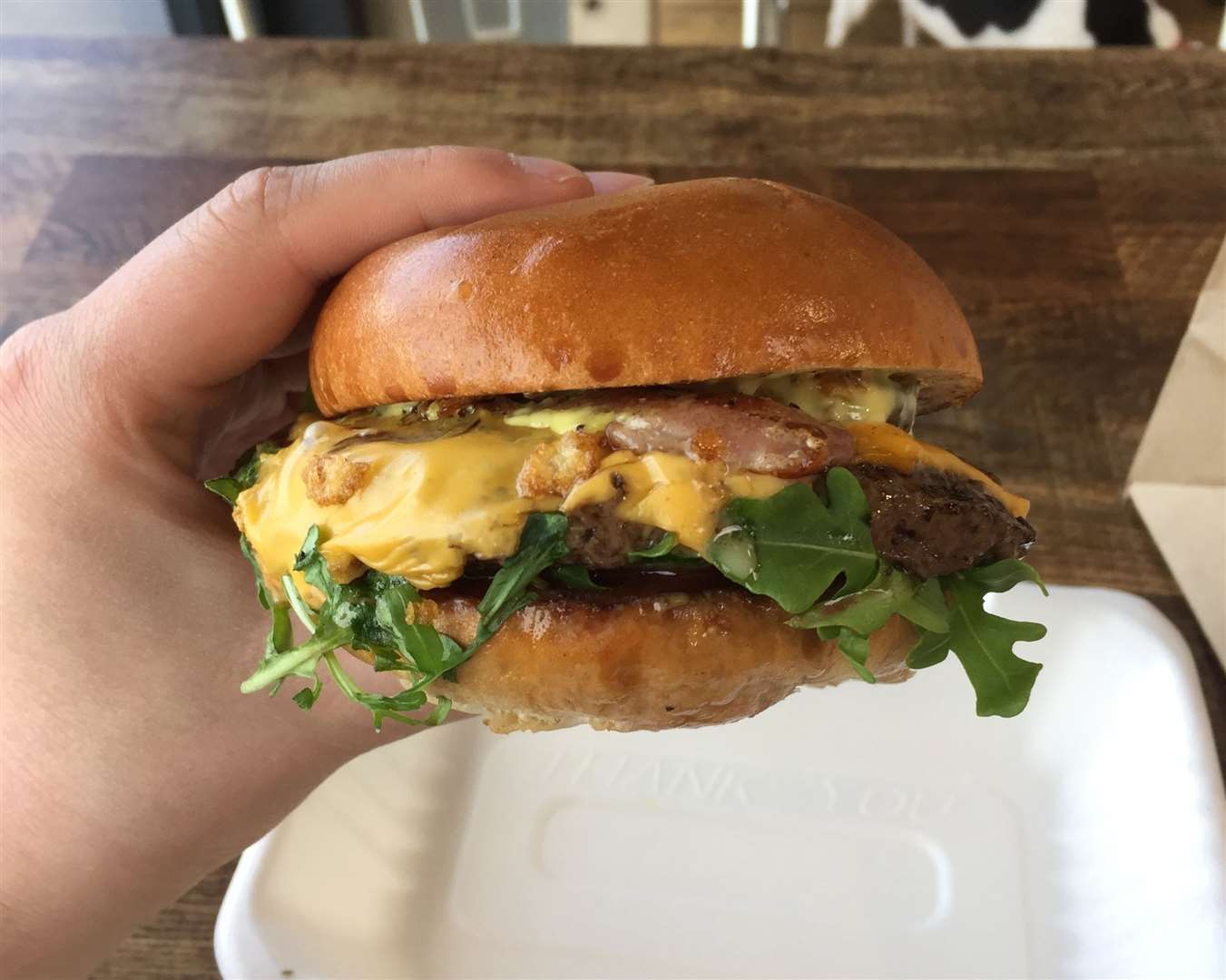 The 'hyper-beef' burger from Rad Burger