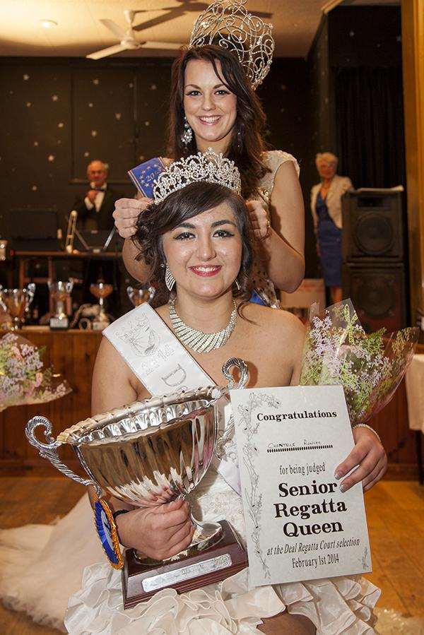 Miss Deal: Chantelle Rowley was crowned Deal Walmer and Kingsdown Regatta Association's Senior Queen by Miss European Kerry Vinson. Pictures Tony Cole