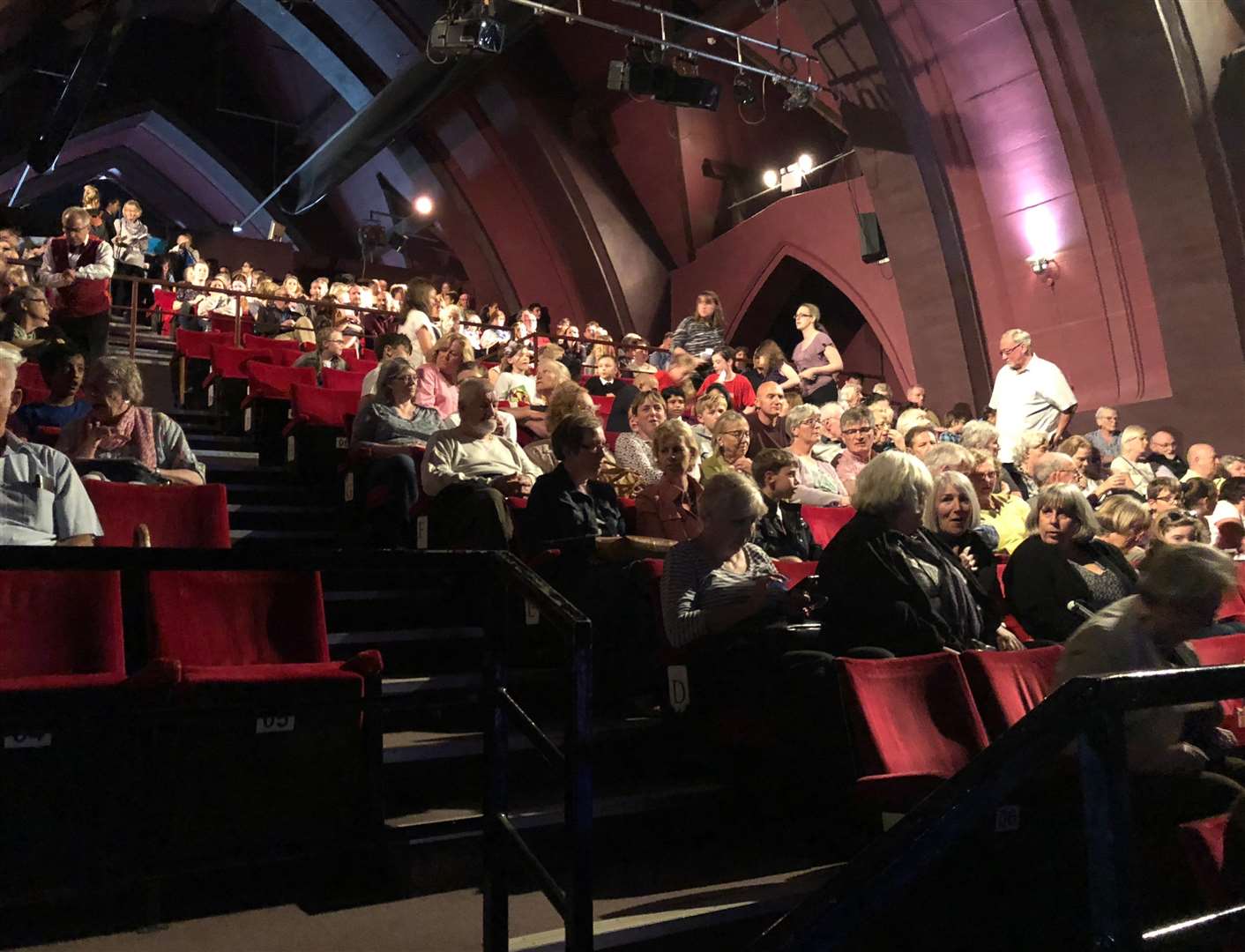 The packed out Tower Theatre for Sir Michael Morpurgo's event at the Tower Theatre recently