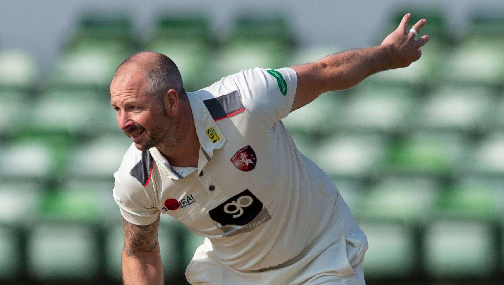 Darren Stevens - picked up two wickets early on day three against Northants.