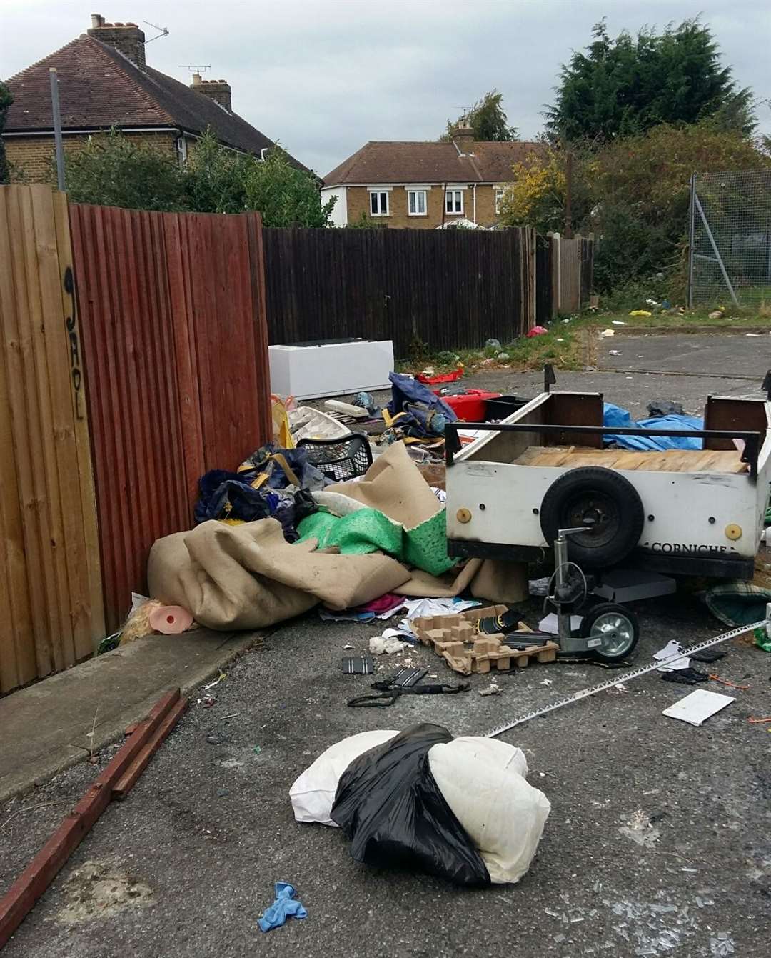 It is hoped the move will not lead to more fly-tipping like here near Elm Grove Play Park in Murston. Picture: Swale council