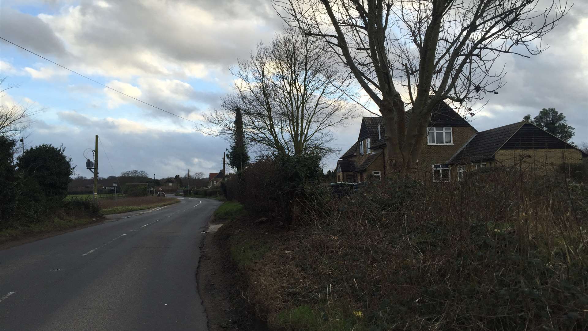 One of the planned new roads would cut straight through this quiet countryside