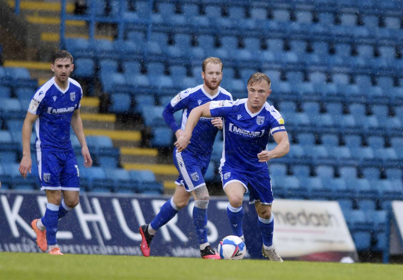 Kyle Dempsey on the front foot for the Gills against Sunderland Picture: Barry Goodwin