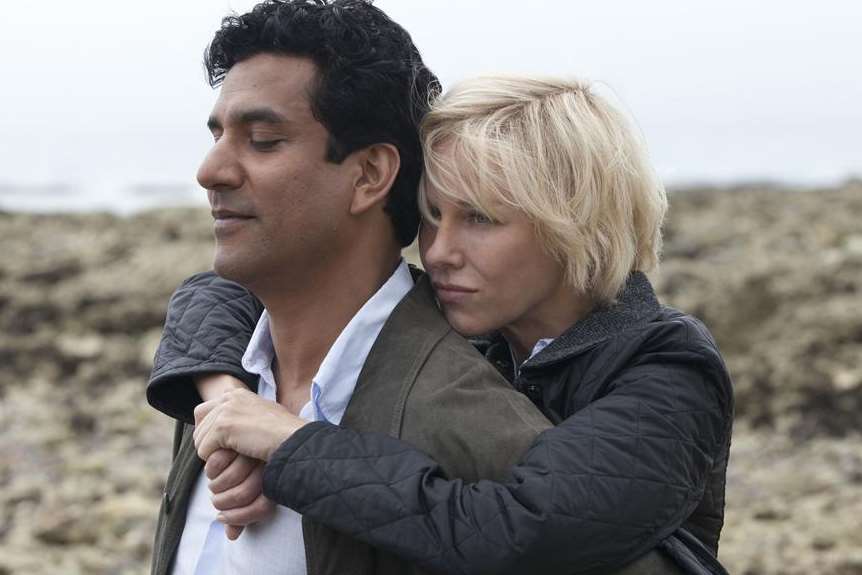 Naomi Watts as Princess Diana and Navee Andrews as Dr Hasnat Khan in Diana. Picture: PA Photo/Entertainment One