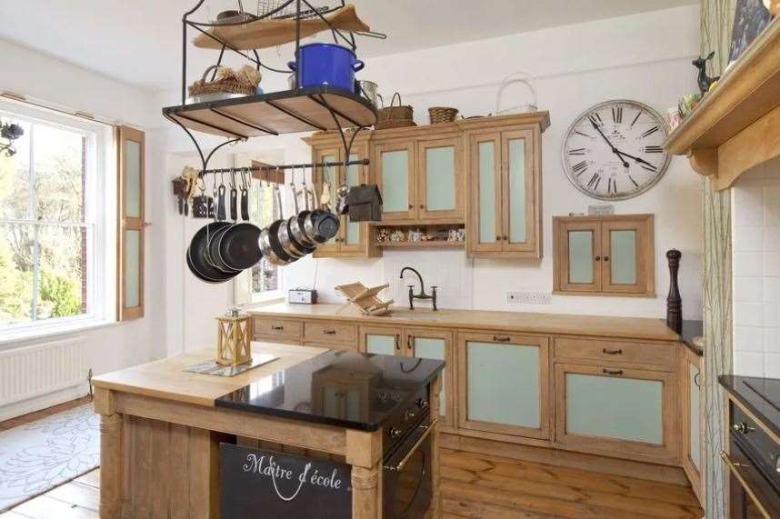 The kitchen has a cosy, country-style design. Picture: Jackson-Stops