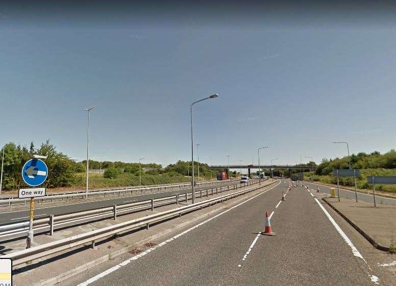 Part of the A299 has been closed between its junction with Margate Road and the St Nicholas at Wade roundabout. Picture: Google (28427658)