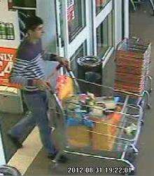 suspect stealing alcohol;