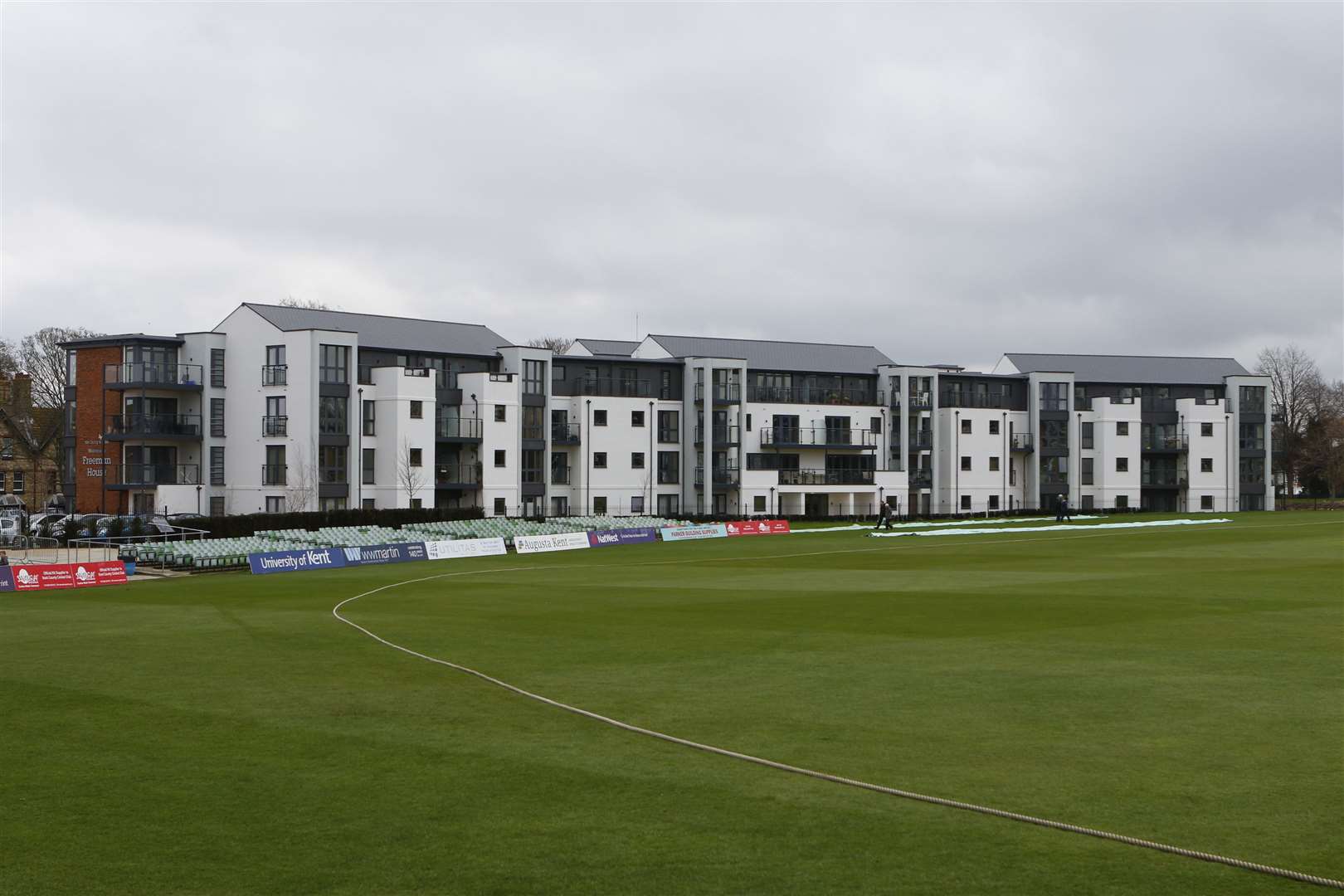 The new flats built at the St Lawrence Ground during the mid 2010s