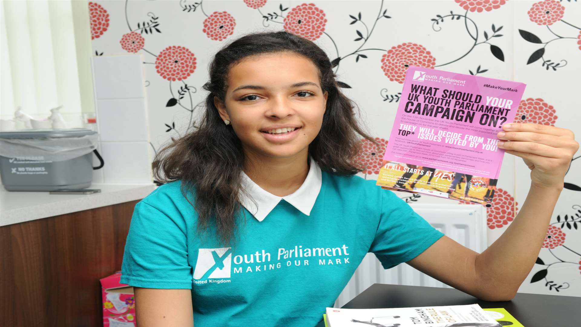 Angel Layer is campaigning for young people to get involved with youth Parliament