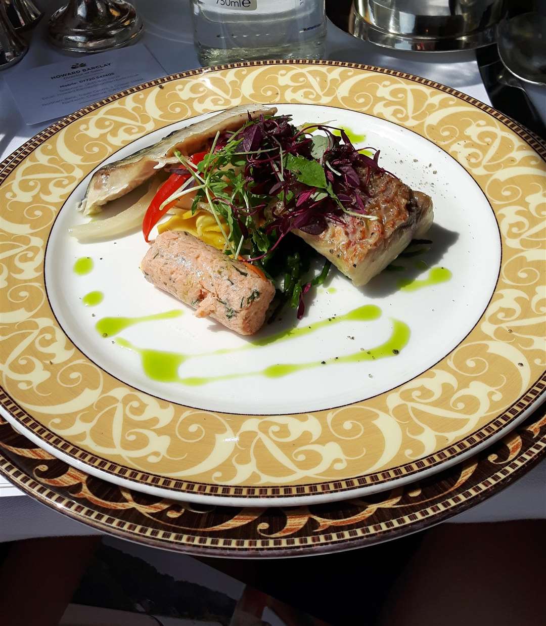 The first course on board a Northern Belle launch event