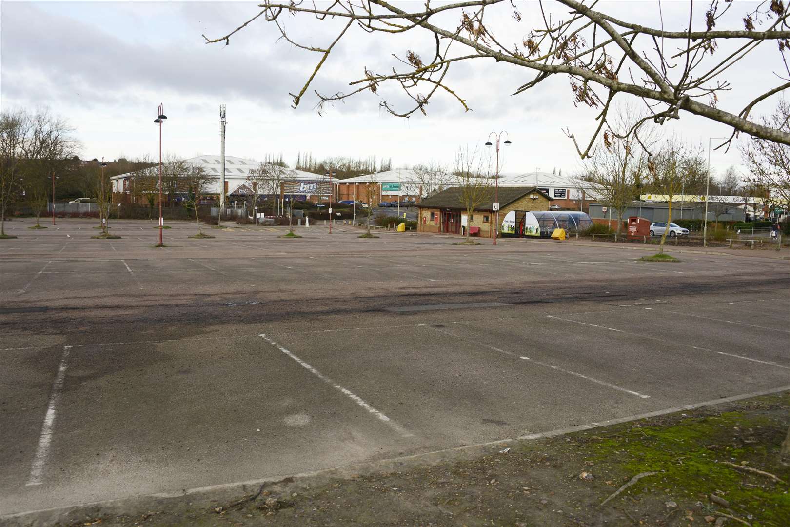 The current Wincheap park and ride site