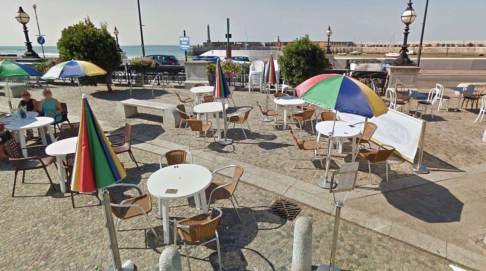 Outdoor seating in Margate. Picture: Google Maps