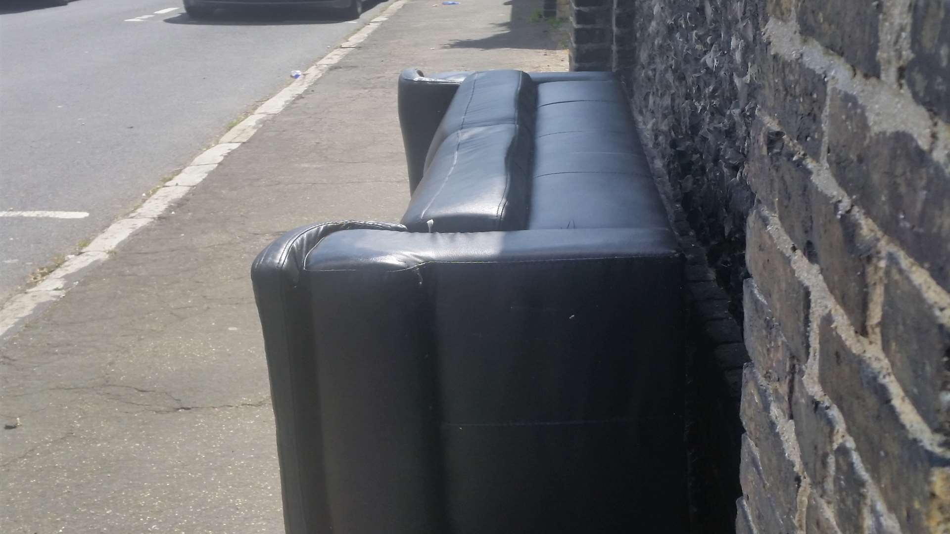 The sofa that was dumped at The Close in Rochester