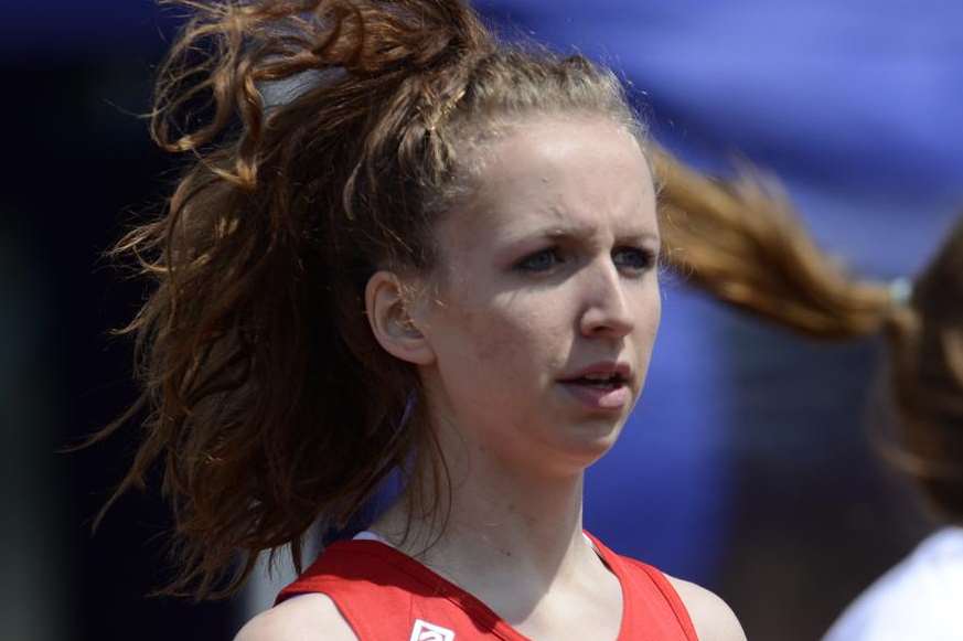 Darcey Kuypers of Medway and Maidstone made her England debut in the SIAB Schools international - and set a 200m personal best Picture: Gary Browne
