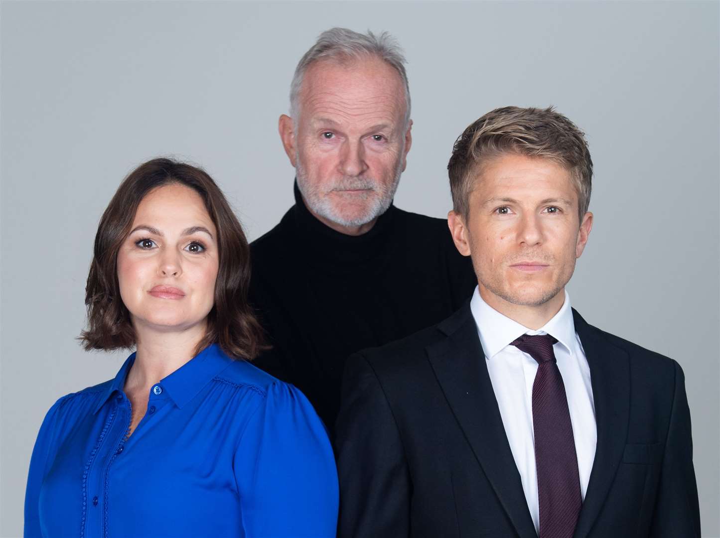 Giovanna Fletcher, Clive Mantle and George Rainsford will star in Peter James' Wish You Were Dead. Picture: Craig Sugden
