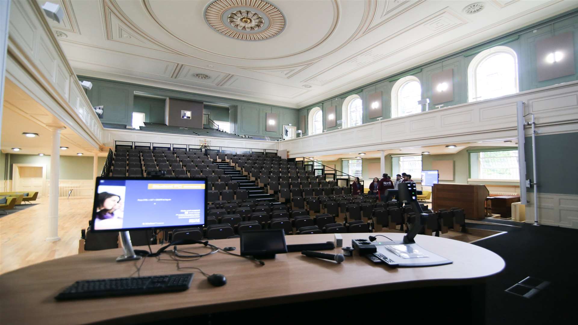 The lecture theatre can seat 300 people. Picture: University of Kent by Matt James Photography.