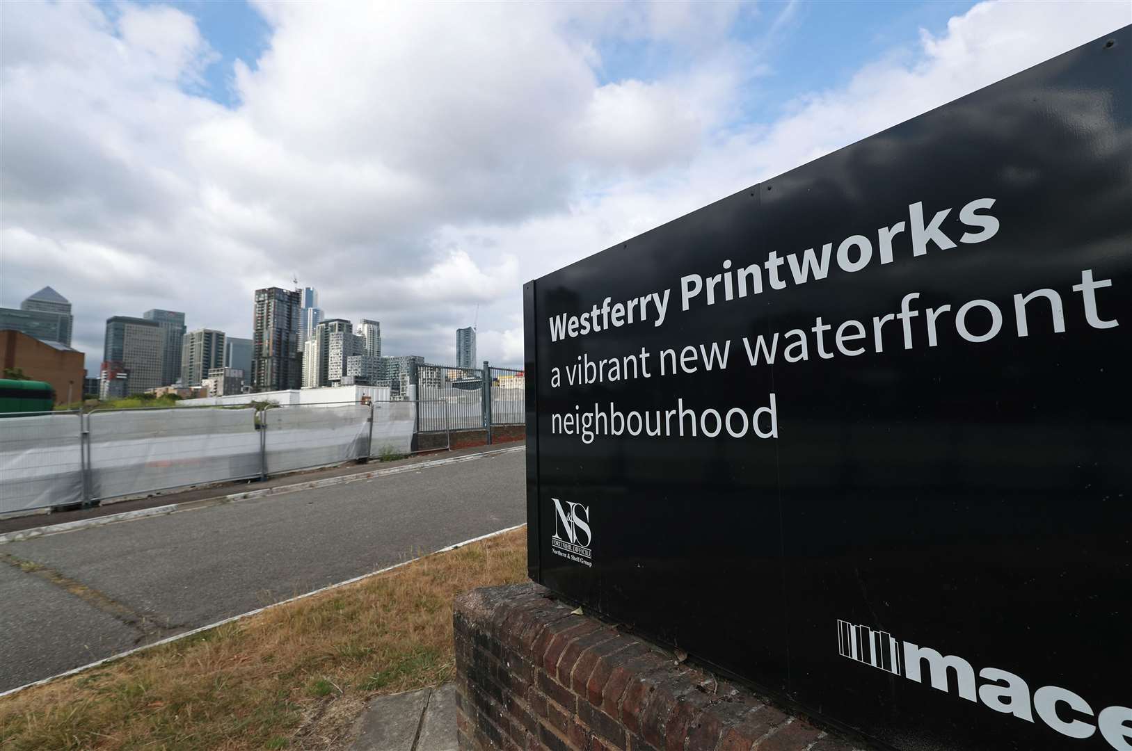 A view of the Westferry Printworks site on the Isle of Dogs, east London (Yui Mok/PA)