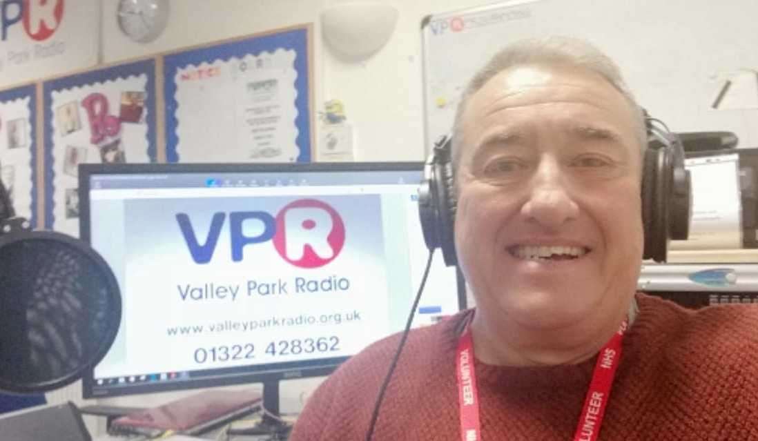 Clive Jenns at Valley Park Radio. Picture: VPR Facebook