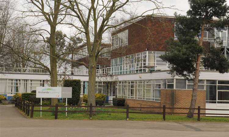 The current Orchards Academy building in St Mary's Road in Swanley
