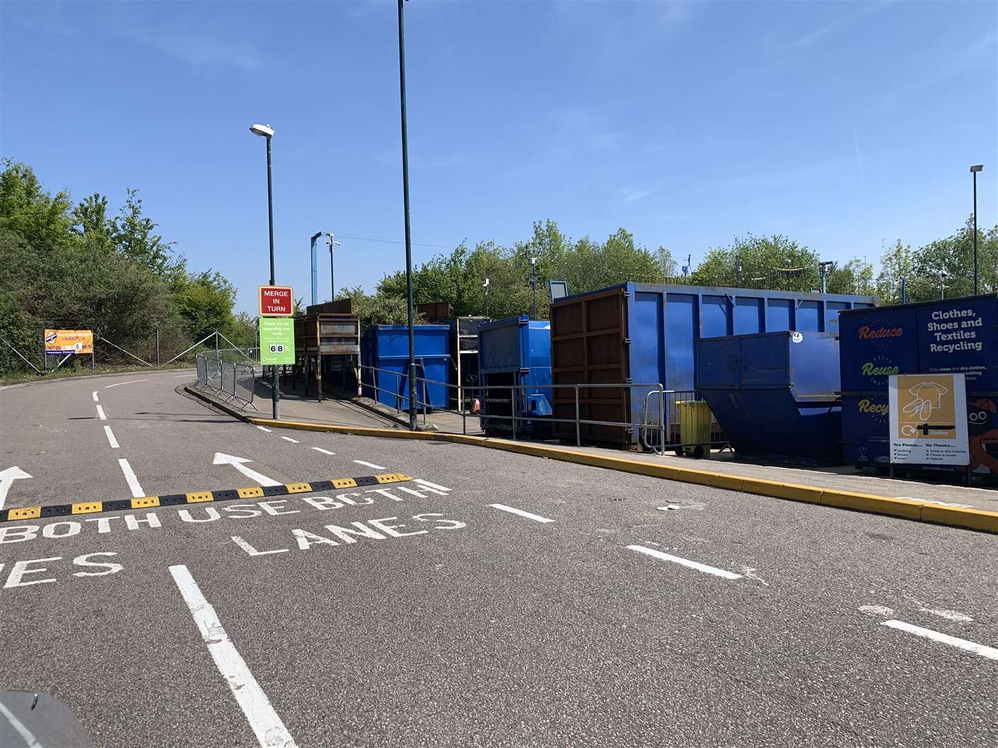 Household waste centres in Medway, pictured is Cuxton tip, will remain open unlike in the first lockdown