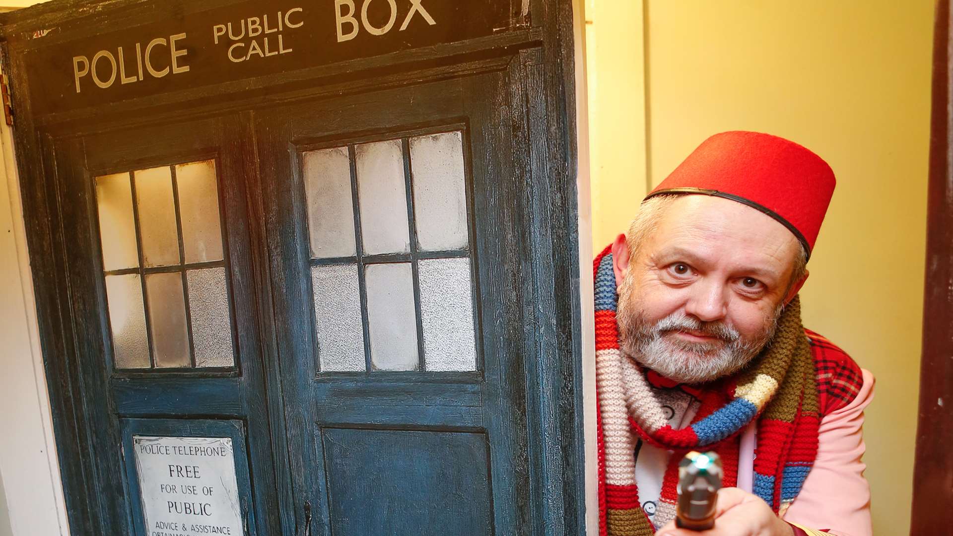 Paul Seymour's front room is dedicated to Dr Who. Picture: Matthew Walker