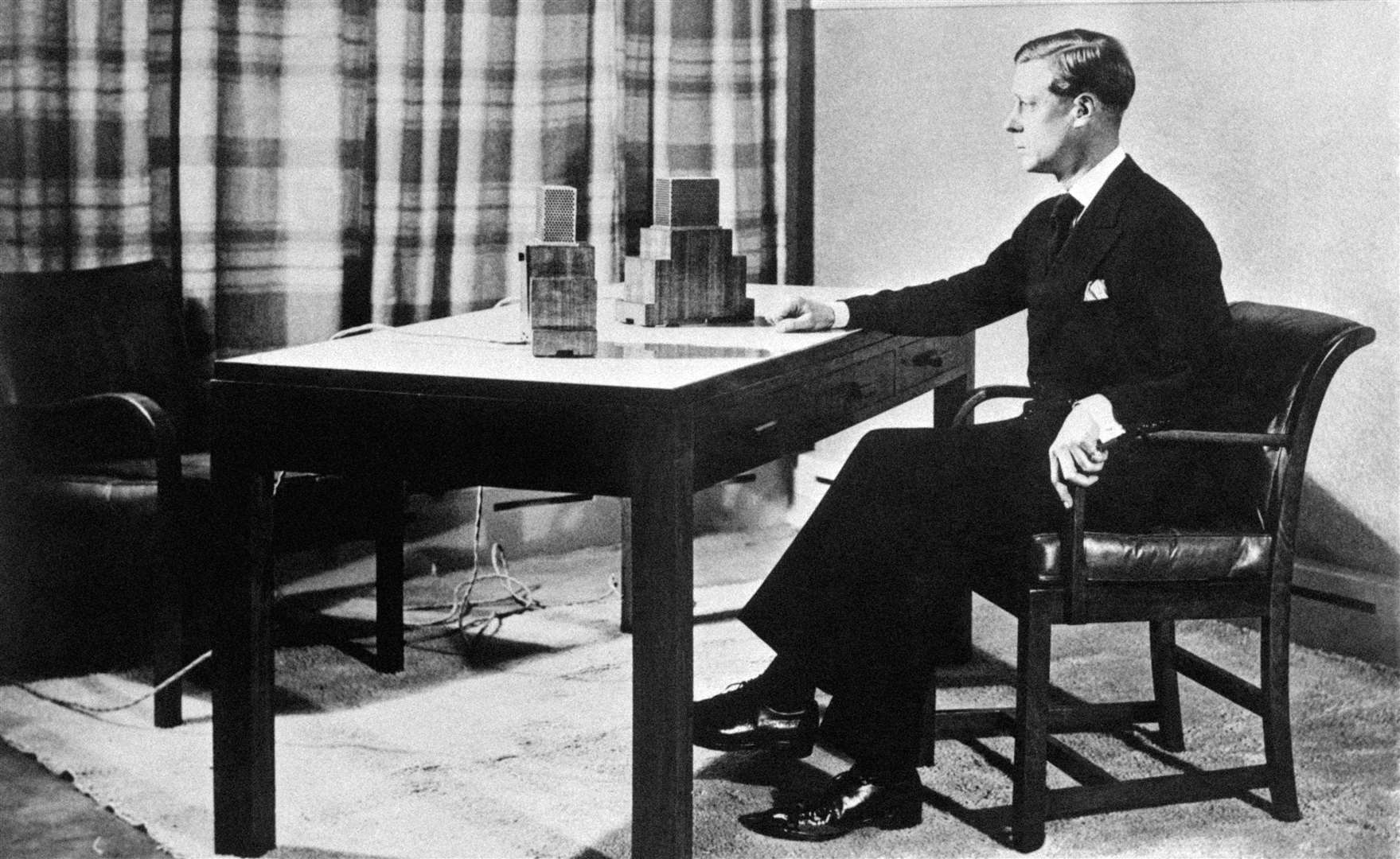 Edward VIII, pictured making his first broadcast as monarch, abdicated in 1936 (PA)