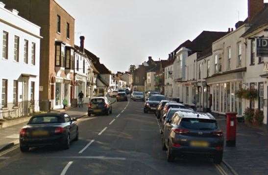 A suspicious vehicle was spotted driving through West Malling on Monday Picture: Google Street View