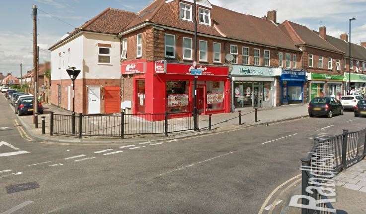 The 15-year-old was stabbed with a machete outside a chicken shop. Picture: Google Maps (12753824)