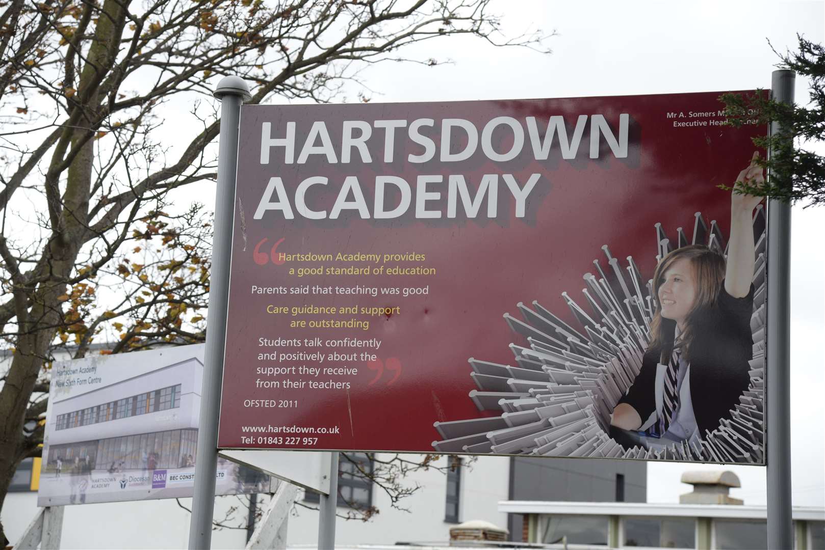 Mr Tate said he was proud of staff who 'care so much' at Hartsdown Academy