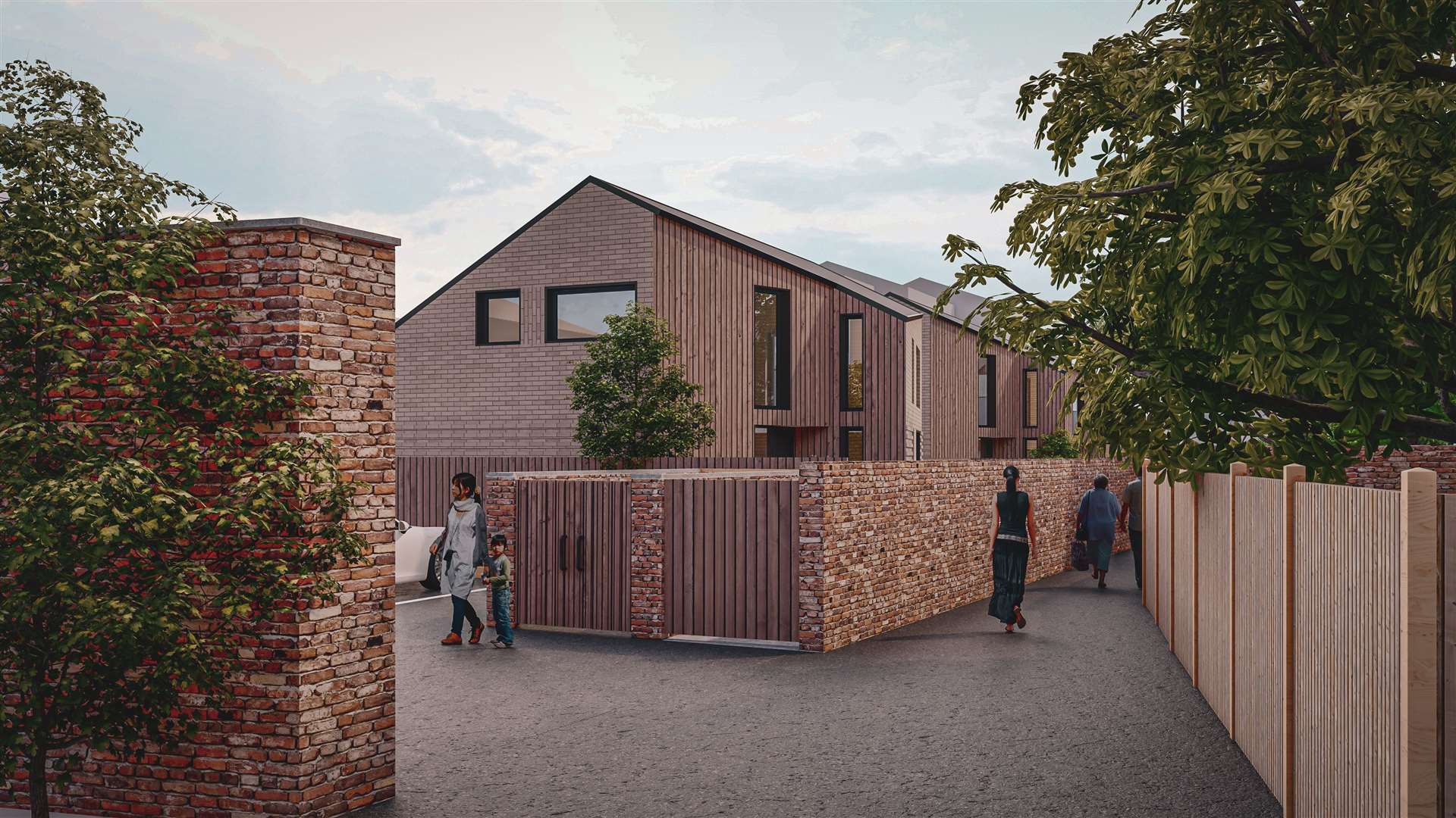 Three new houses will be built on land to the rear of Western Road, Deal. Photo: Ackroyd Lowrie