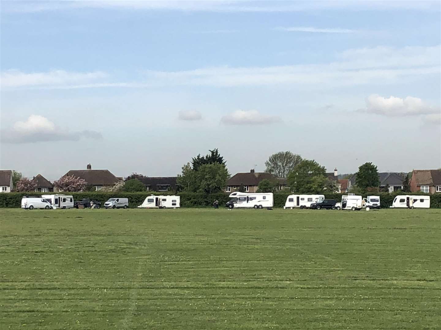 Travellers on the field