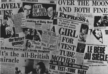 The birth of Louise Brown received international press coverage