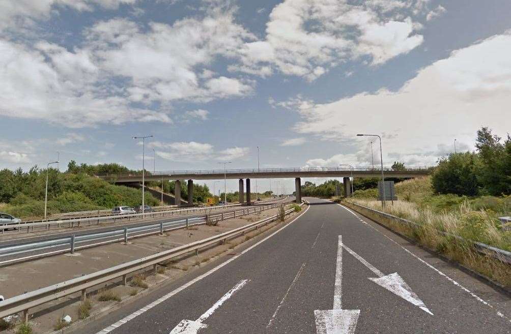 The man was spotted in distress on a bridge. Pic: Google Street View (22476101)