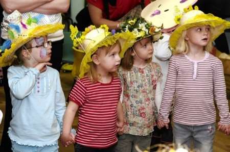 Easter Bonnet parade at Minster Nursery Group, Wards Hill Road, Minster