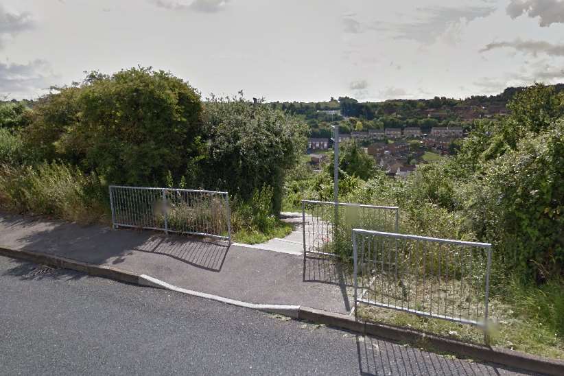 The 17-year-old was walking along a footpath that runs parallel to Heron Way and Princes Avenue. Picture: Google Street View.