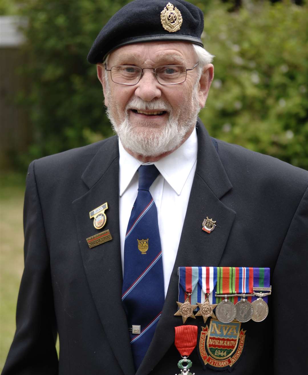 D-Day Veteran George Batts MBE proudly displaying his medals. Picture: Matthew Reading