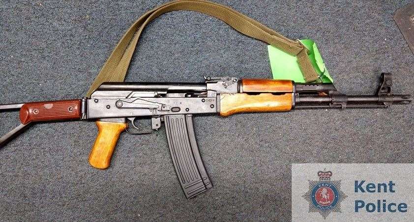 An AK47 was handed in during a previous amnesty. Picture: Kent Police