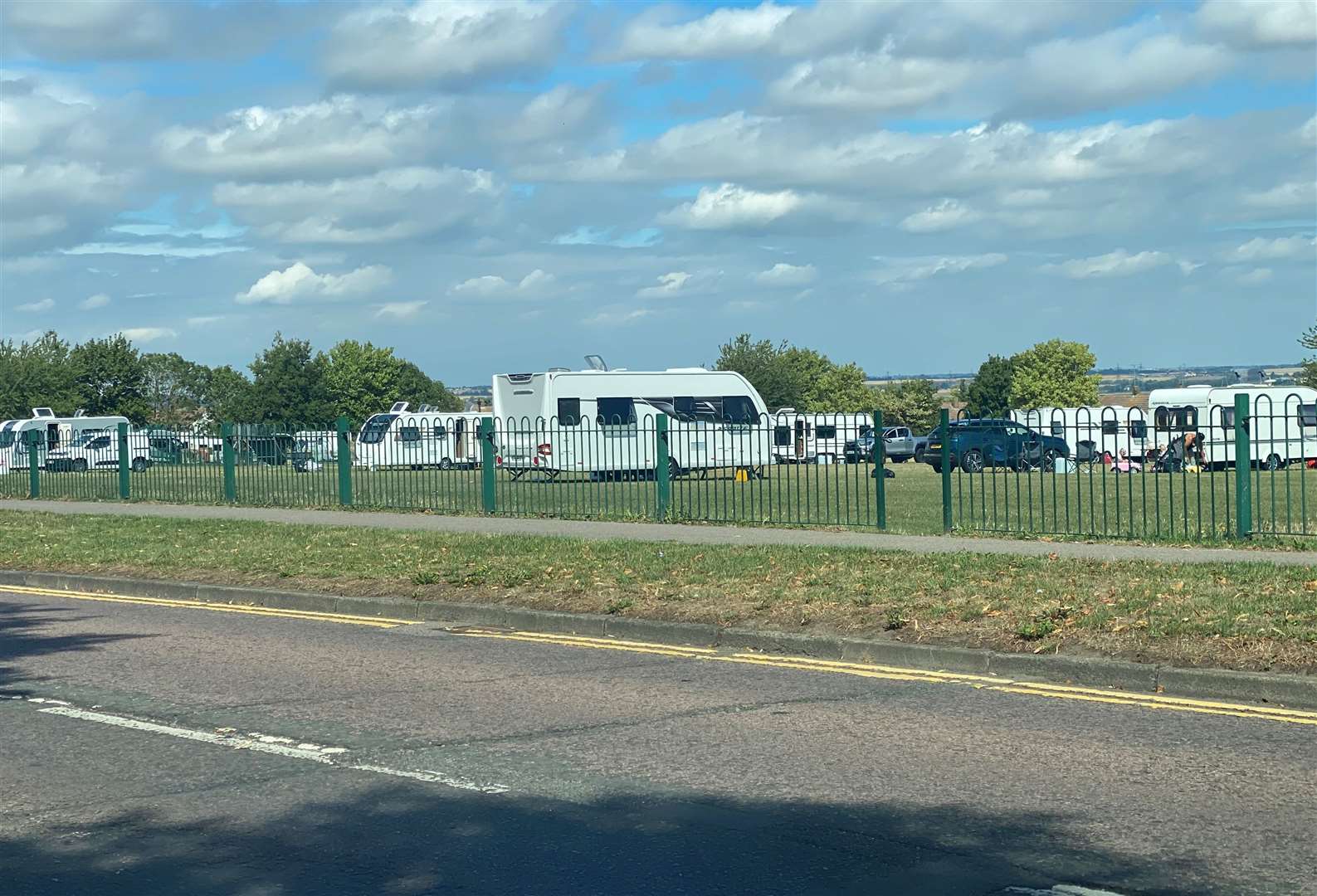 Travellers have repeatedly set up camp in Beechings Way, Twydall in recent years
