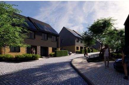 Designs for the housing at the former Highview School site in Folkestone. Picture: HazleMcCormackYoung