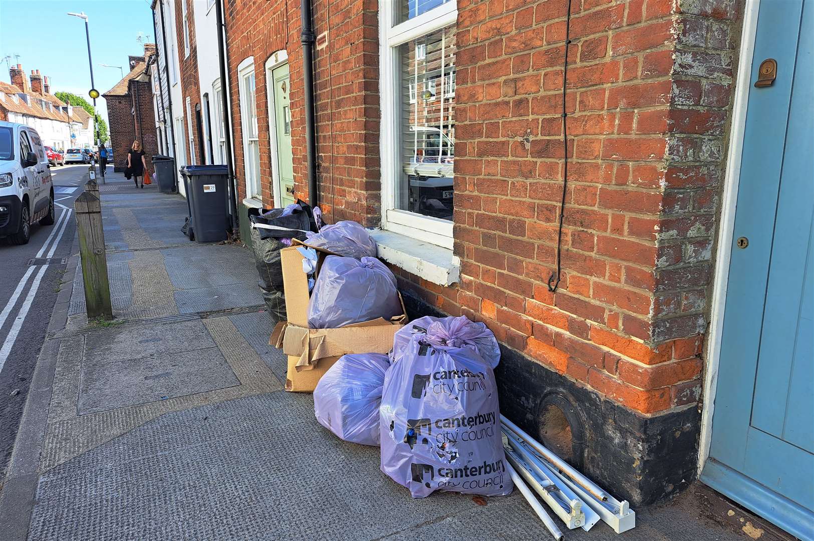 Bins and rubbish has started to pile up on door steps around Canterbury and the rest of the district
